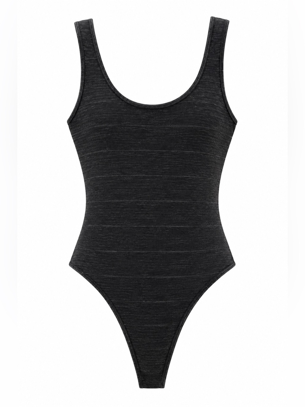 Missguided Black Textured Bodysuit